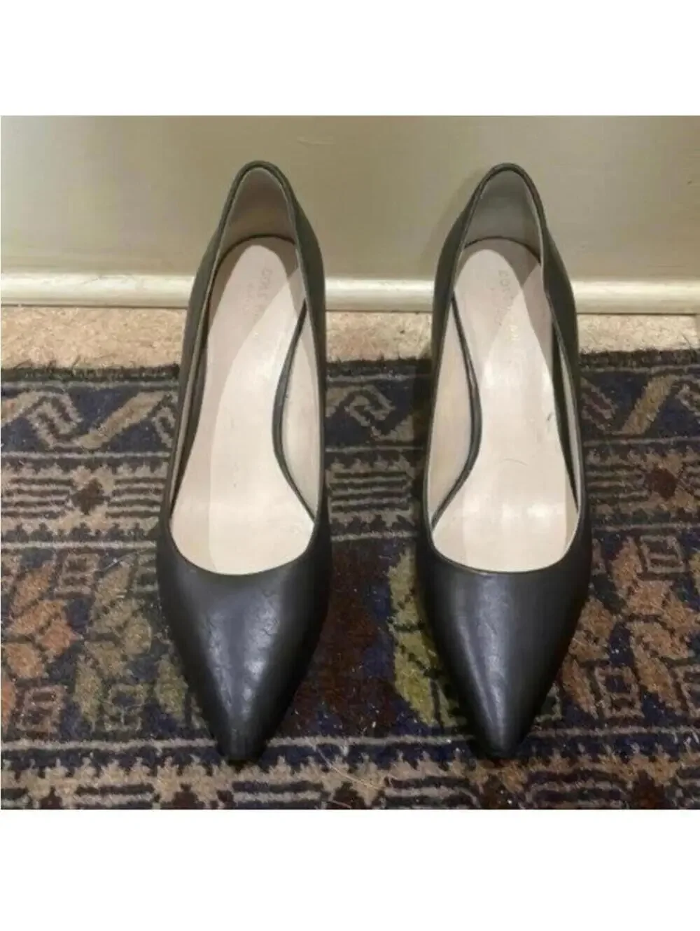 Cole Haan Grand OS Black Pointed Toe Small Stiletto Heels Business Work